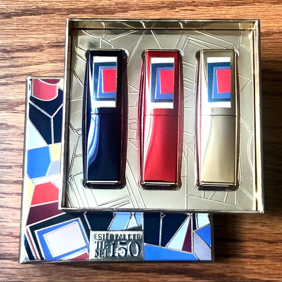 ✨HP✨NIB Estée Lauder THE MET 150 Limited Edition Lipstick Trio Set - Picture 5 of 10